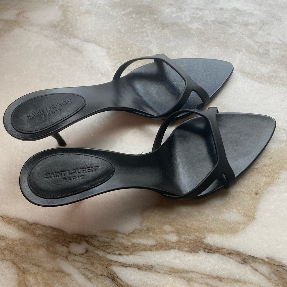Saint Laurent minimilist Black sandals